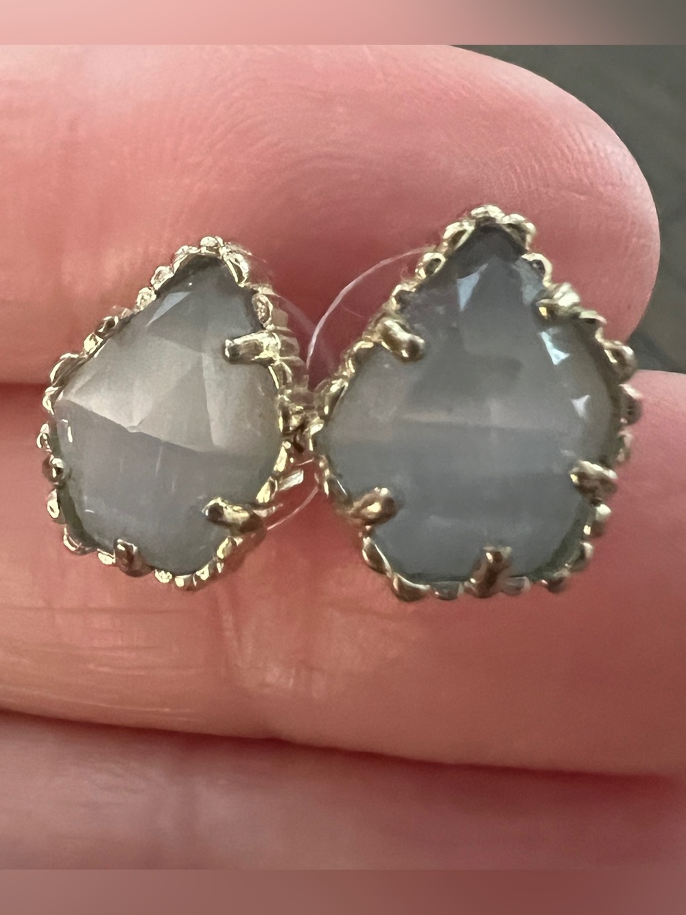 Kendra Scott Classic Elegant Tessa Gold-Trim Stud Earrings